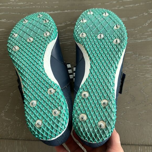 Adidas Adizero HJ Blue Green Cleats Track & Field Performance Shoes Men’s Sz 7.5 - Picture 8 of 12